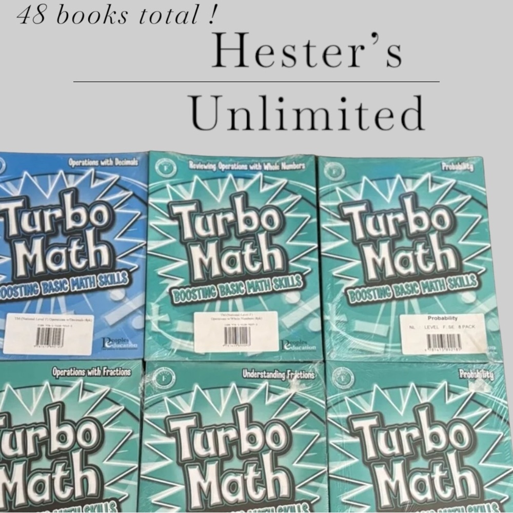 TURBO MATH: Boosting Basic Math Skills (48 books total).